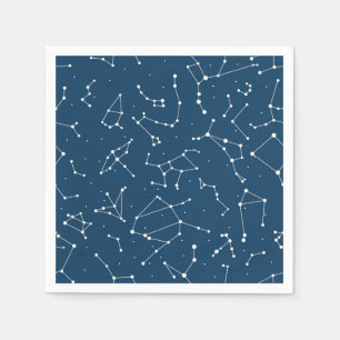 Servilleta De Papel Patrón de estrellas de constelación