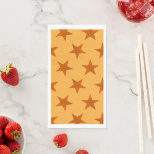Servilleta De Papel Patrón de Estrellas Doradas 2