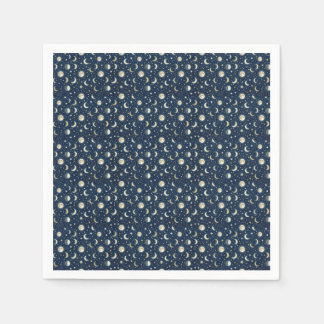 Servilleta De Papel Patrón de estrellas y luna
