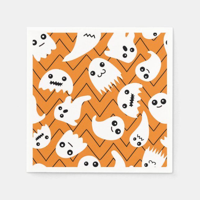 Servilleta De Papel Patrón de fantasma (Anverso)