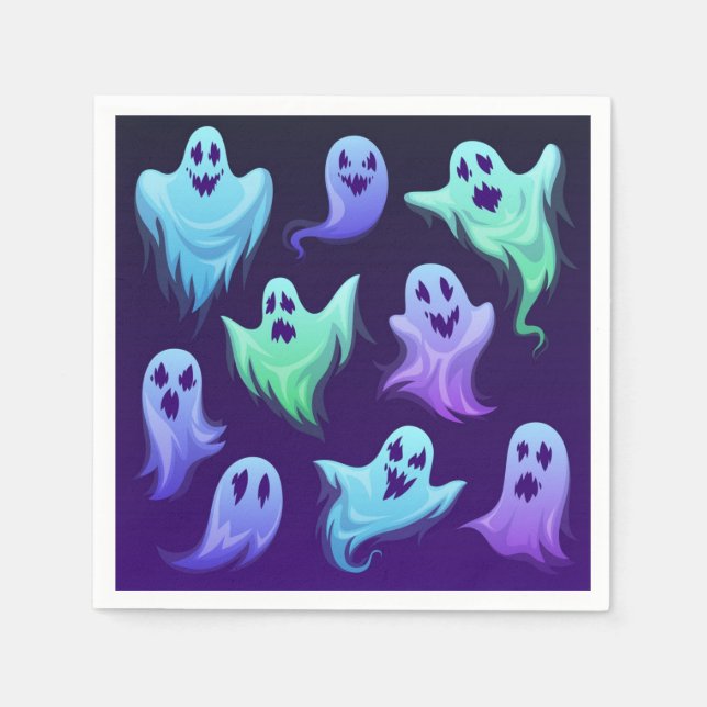 Servilleta De Papel Patrón de fantasma (Anverso)