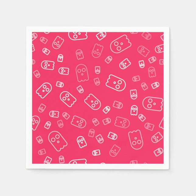 Servilleta De Papel Patrón de fantasma (Anverso)