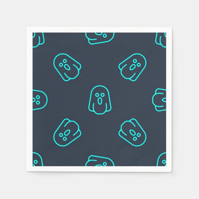 Servilleta De Papel Patrón de fantasma (Anverso)
