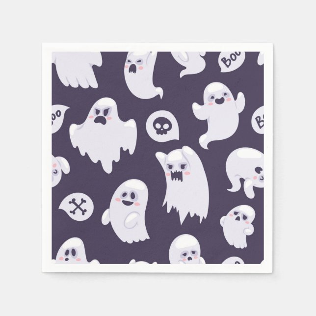 Servilleta De Papel Patrón de fantasma (Anverso)