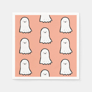 Servilleta De Papel Patrón de fantasma lindo de Halloween
