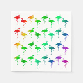 Servilleta De Papel Patrón de flamencos LGBTQ Orgullo Arcoíris