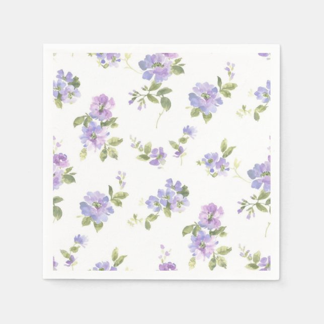 Servilleta De Papel Patrón de flor (Anverso)