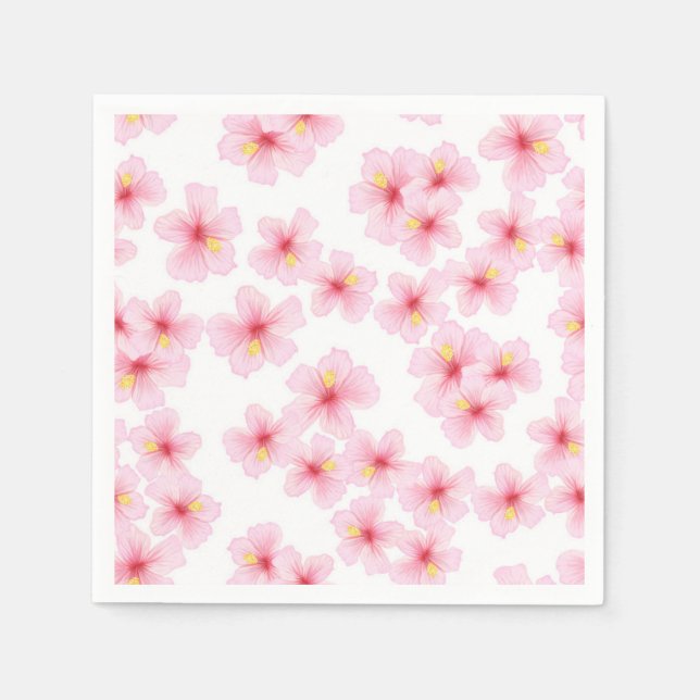 Servilleta De Papel Patrón de flor (Anverso)