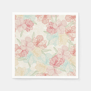 Servilleta De Papel Patrón de flor