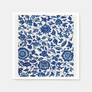 Servilleta De Papel patrón de Flor Azul