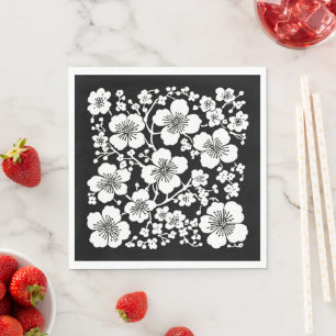 Servilleta De Papel Patrón de flores de cerezo