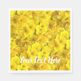 Servilleta De Papel Patrón de flores de rosa amarilla