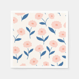Servilleta De Papel Patrón de flores rosas de Moda de boho lindo