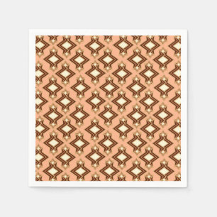 Servilleta De Papel Patrón de fondo de escritorio Art Déco, Coral y Br