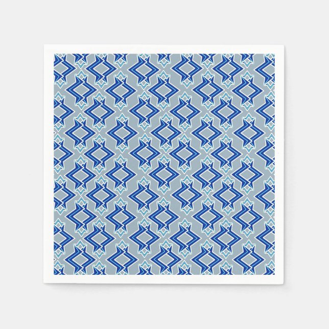 Servilleta De Papel Patrón de fondo de escritorio Art Déco, gris / gri (Anverso)