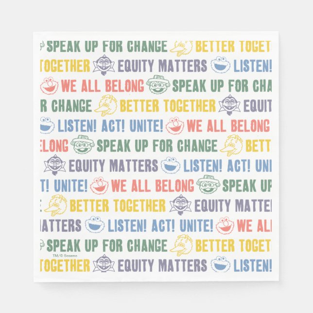 Servilleta De Papel Patrón de frases inspiradoras (Anverso)