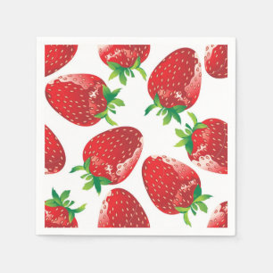 Servilleta De Papel Patrón de fresa