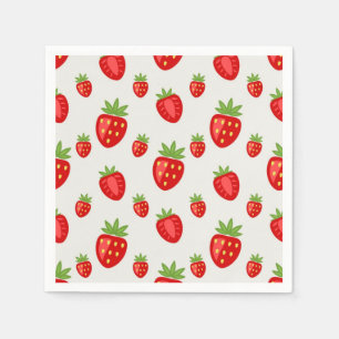 Servilleta De Papel Patrón de fresa