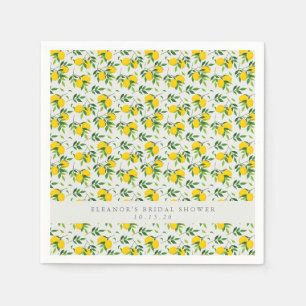 Servilleta De Papel Patrón de Fruta de Limón de Verano para Ducha de N