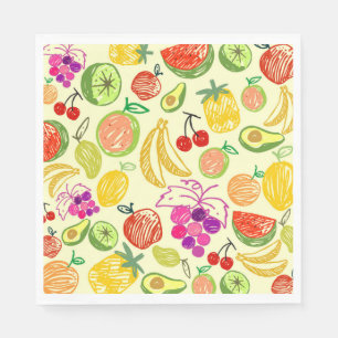 Servilleta De Papel Patrón de frutas