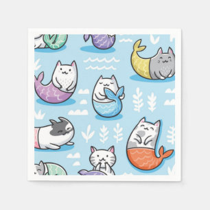 Servilleta De Papel Patrón de gato