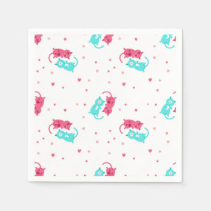 Servilleta De Papel Patrón de gato