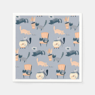 Servilleta De Papel Patrón de gato