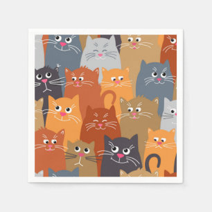 Servilleta De Papel Patrón de gato