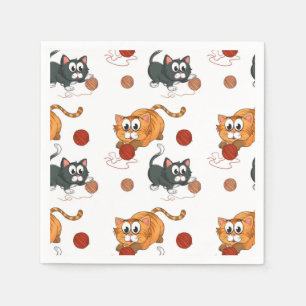 Servilleta De Papel Patrón de gato