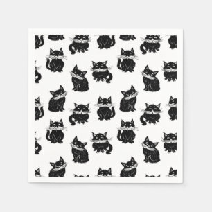 Servilleta De Papel Patrón de gato