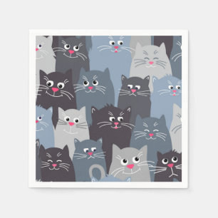 Servilleta De Papel Patrón de gato