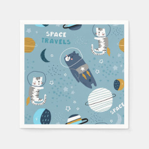 Servilleta De Papel Patrón de gato