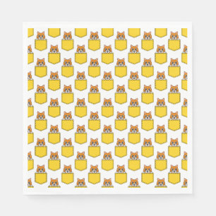 Servilleta De Papel Patrón de gato de Mascota de bolsillo