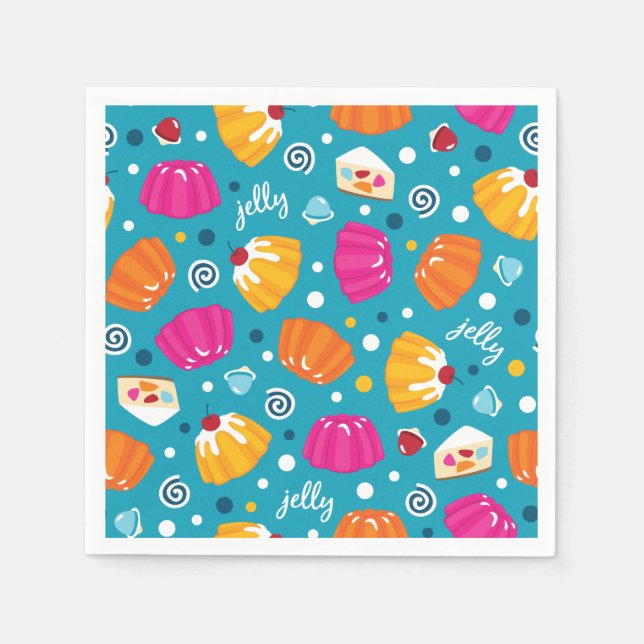 Servilleta De Papel Patrón de gelatina dulce (Anverso)