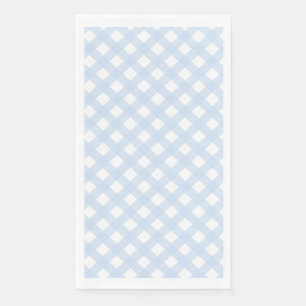 Servilleta De Papel Patrón de Gingham de Estilo de País Azul Bebé