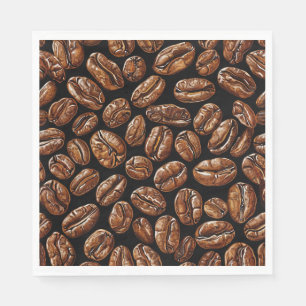 Servilleta De Papel Patrón de granos de café