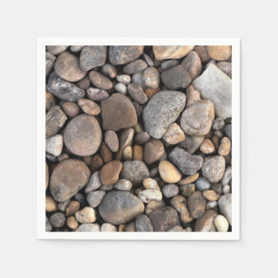 Servilleta De Papel Patrón de guijarros y piedras