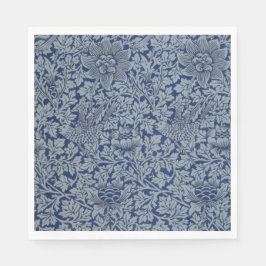 Servilleta De Papel Patrón de Guillermo Morris Vintage Bird y Anemone