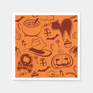 Servilleta De Papel Patrón de Halloween