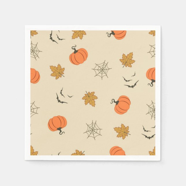 Servilleta De Papel Patrón de Halloween (Anverso)