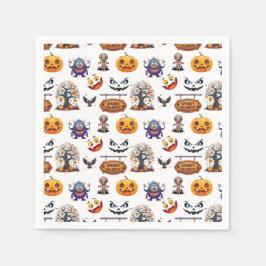 Servilleta De Papel Patrón de Halloween en