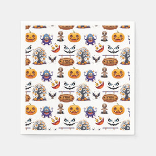 Servilleta De Papel Patrón de Halloween en 
