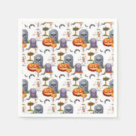 Servilleta De Papel Patrón de Halloween en 