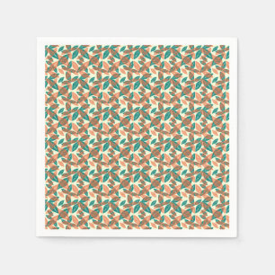 Servilleta De Papel Patrón de hoja abstracta