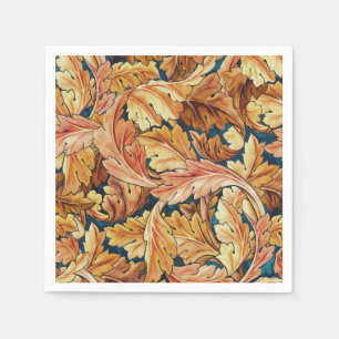 Servilleta De Papel Patrón de hoja de acanto de otoño de William Morri