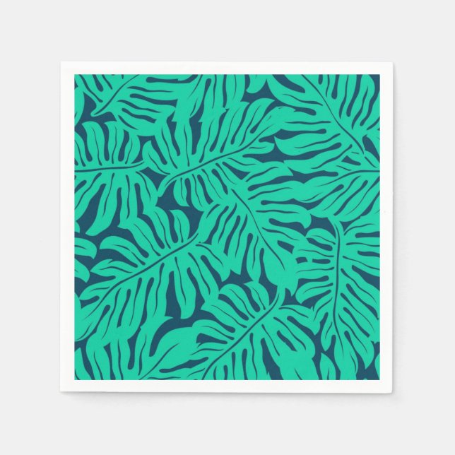 Servilleta De Papel Patrón de hojas (Anverso)