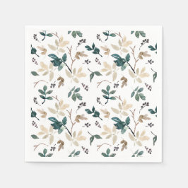 Servilleta De Papel Patrón de hojas de otoño