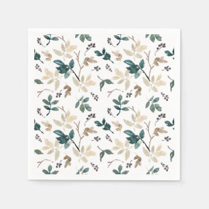 Servilleta De Papel Patrón de hojas de otoño