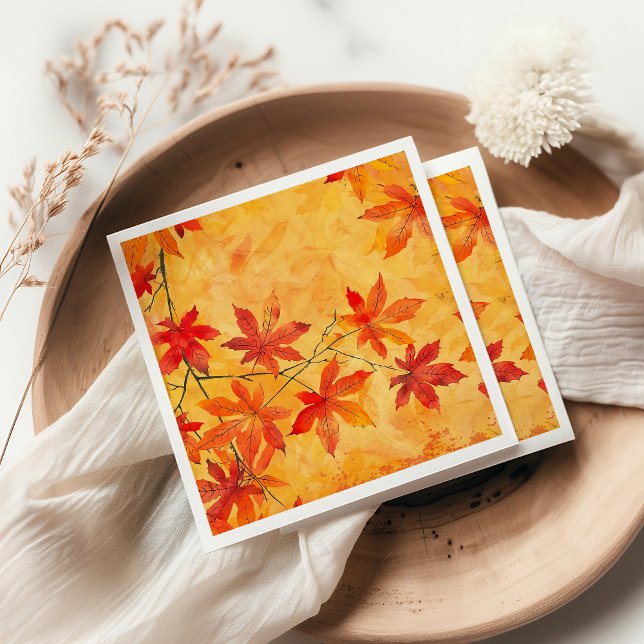 Servilleta De Papel Patrón de hojas de otoño - otoño (Subido por el creador)