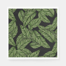 Servilleta De Papel Patrón de hojas tropicales